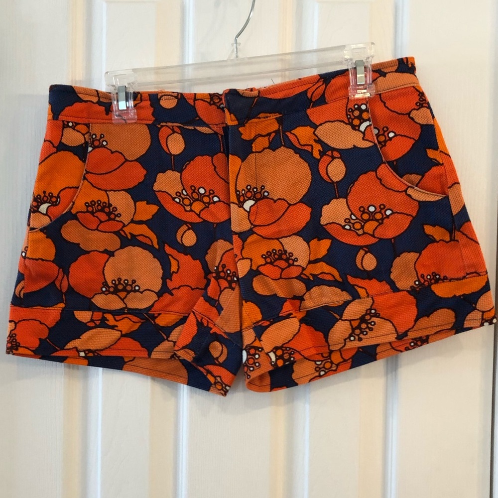 Judith March orange & blue shorts